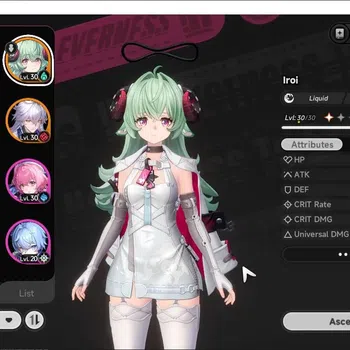 Neverness to Everness Accounts GLOBAL SEA|HL 40|TL 3| 7 S-Class 3 Limit [Lacrimosa+Sign,Iroi,Nanally)|Tomato