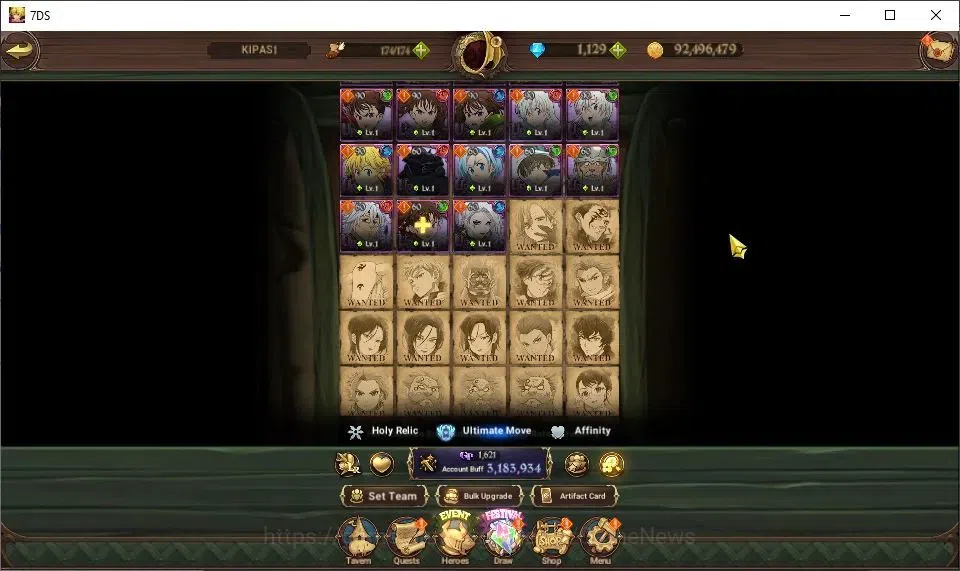 The Seven Deadly Sins: Grand Cross Accounts GLOBAL|3,1M CC|1,129 DM+11 LS|2 LR+9 UR|Helbram,El image 7