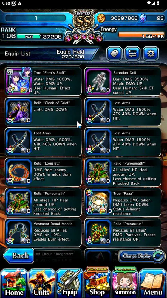 Grand Summoners Accounts Global|Rank 82|15 Ascend[ToumaTW,Paladin Roy,Pinna image 11