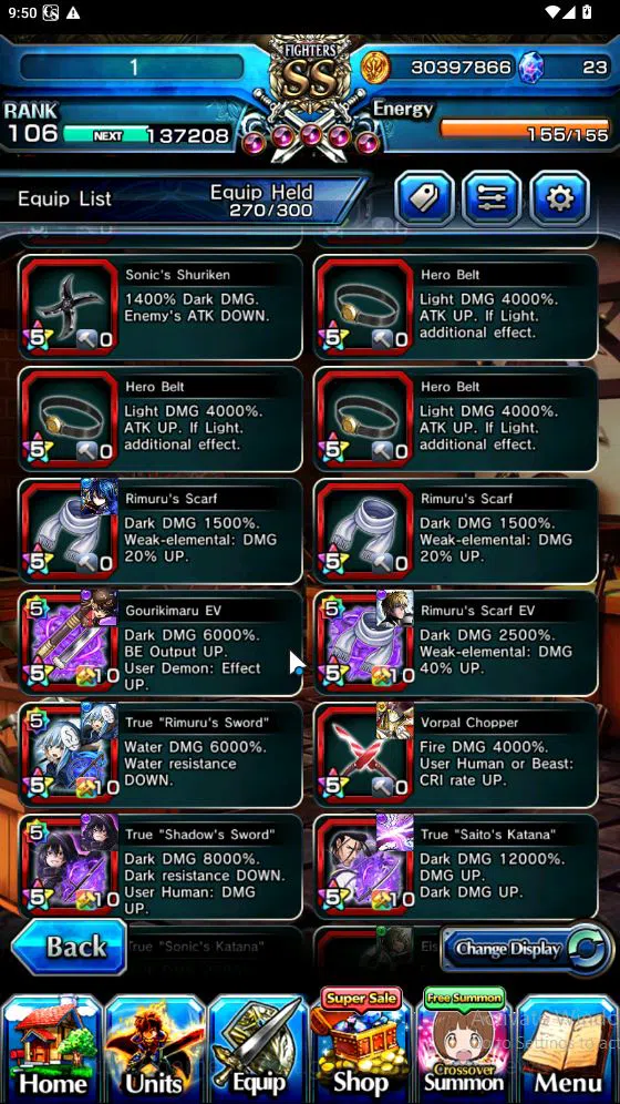 Grand Summoners Accounts Global|Rank 82|15 Ascend[ToumaTW,Paladin Roy,Pinna image 15
