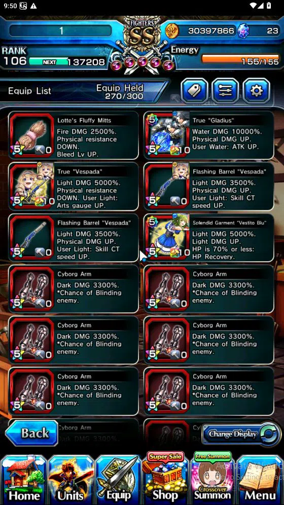 Grand Summoners Accounts Global|Rank 82|15 Ascend[ToumaTW,Paladin Roy,Pinna image 17