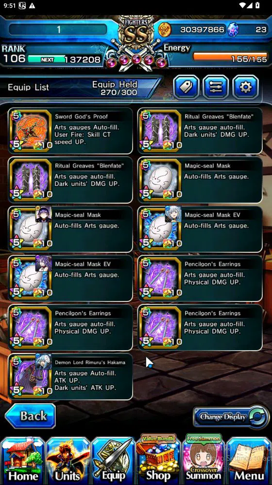 Grand Summoners Accounts Global|Rank 82|15 Ascend[ToumaTW,Paladin Roy,Pinna image 5