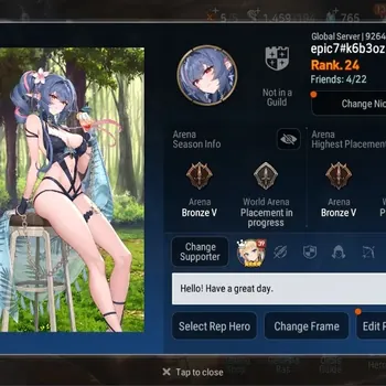 Epic Seven Accounts Starter Global Unverif |Starter|4 ML[Renoa,S Tenebria,BW Iseria,DB Senya]|PoH ON|765 SS|Log Stove