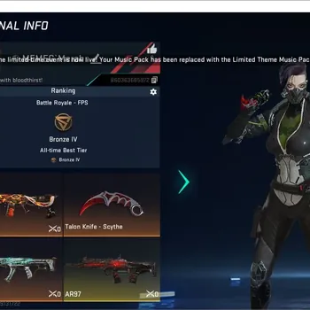 Blood Strike Accounts Starter ASIA|Starter|1 ULTRA MELEE: Talon Scythe|2 ULTRA GUNS: FAL Luchador,Galil|1 LEGEND GUNS|1