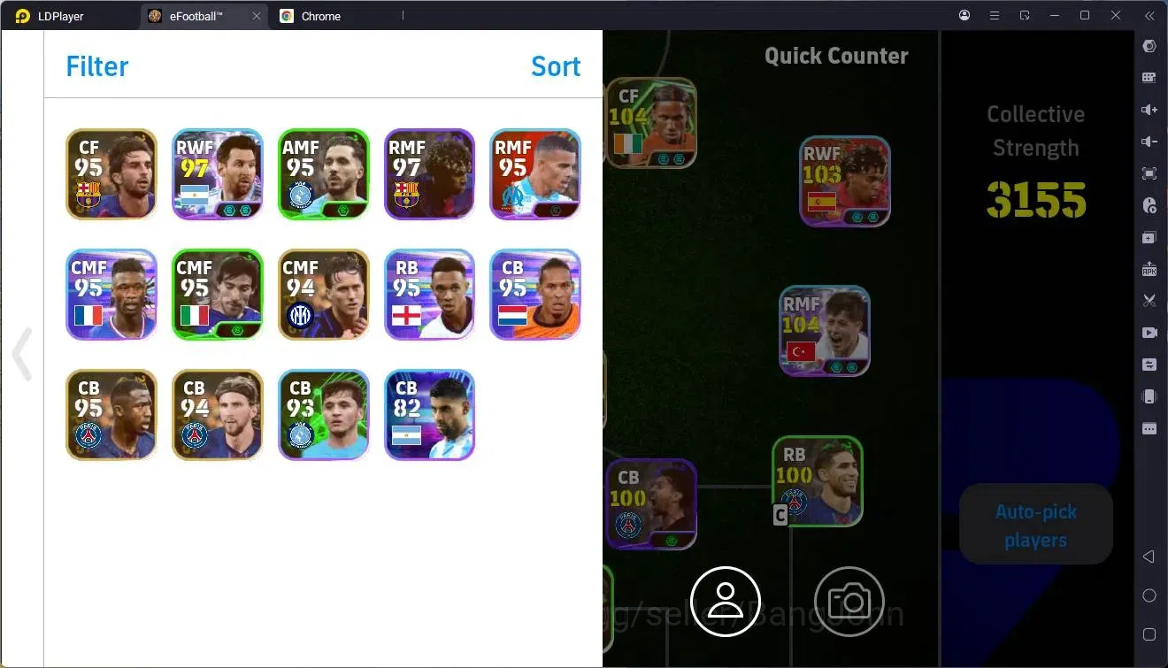 eFootball Accounts Mobile|PW 3155|Epic Gullit,Drogba,Edmilson,Shevche image 2