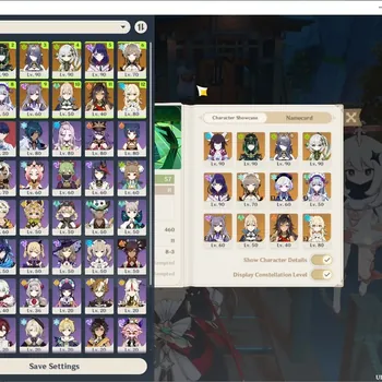 Genshin Impact Accounts Others ASIA|AR 57|Nefer+Sign Pream Team|6 Limited + 5 (*5 Weapon)|(Columbina)+Sign,Sandrone,Raiden