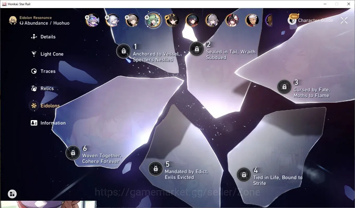 Honkai Star Rail Accounts Mid Game ASIA|24 Characters|8x L70 incl Huohuo, Silver Wolf, Himeko, Welt, Bronya, Gepard|1954 6