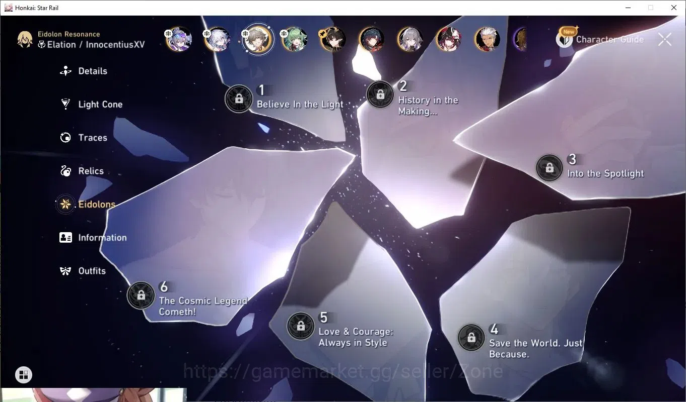 Honkai Star Rail Accounts Mid Game ASIA|24 Characters|8x L70 incl Huohuo, Silver Wolf, Himeko, Welt, Bronya, Gepard|1954 7