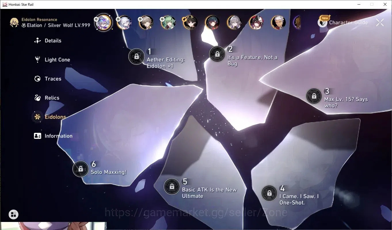 Honkai Star Rail Accounts Mid Game ASIA|24 Characters|8x L70 incl Huohuo, Silver Wolf, Himeko, Welt, Bronya, Gepard|1954 9