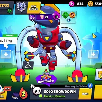 Brawl Stars Accounts Trophy 21753|73 Brawler|19 Max(15 With HC)|2 HC,5 Legendary,4 Mythic,29 Epic Skin|2805