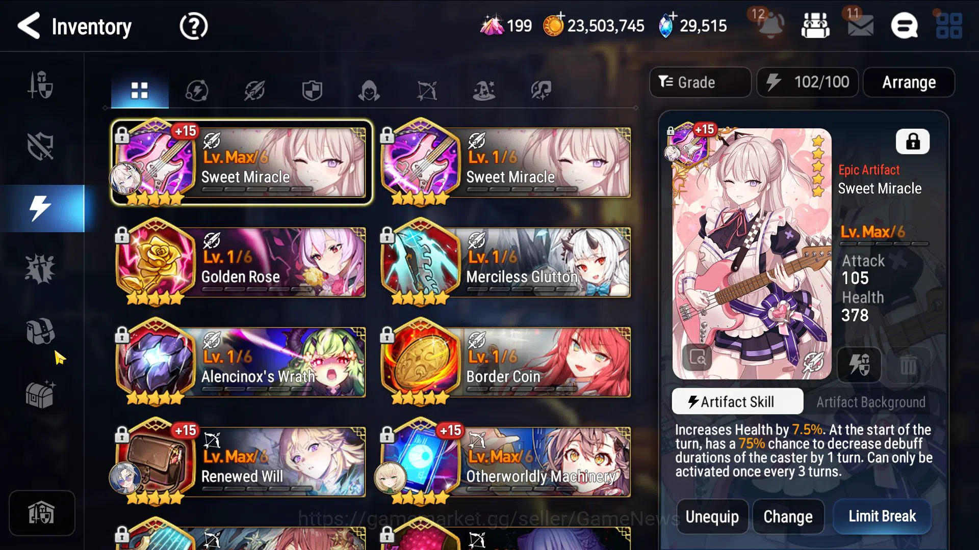 Epic Seven Accounts Asia Unverif|6 ML(B Arunka Dupe,Genesis,SE Celine) image 11