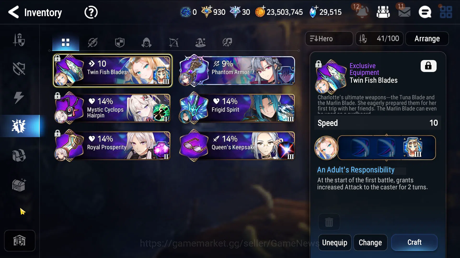 Epic Seven Accounts Asia Unverif|6 ML(B Arunka Dupe,Genesis,SE Celine) image 12