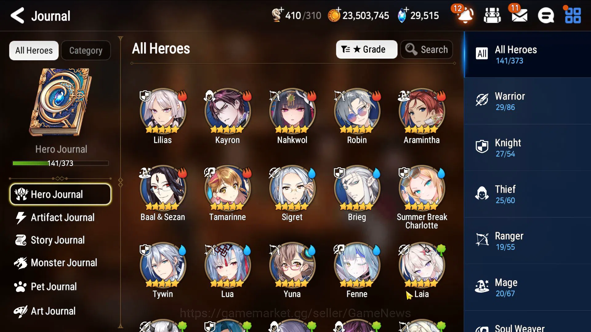 Epic Seven Accounts Asia Unverif|6 ML(B Arunka Dupe,Genesis,SE Celine) image 4