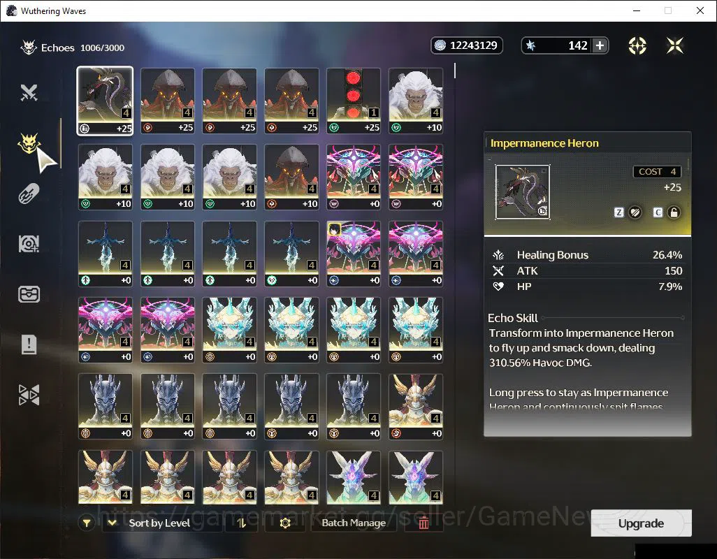 Wuthering Waves Accounts Mid-Game NA|UL 46|2 Limited| [Aemeath,Chisa]+Sign+2 Standard (Lingyang,Verina RC2) |DB Lv29|Male 5