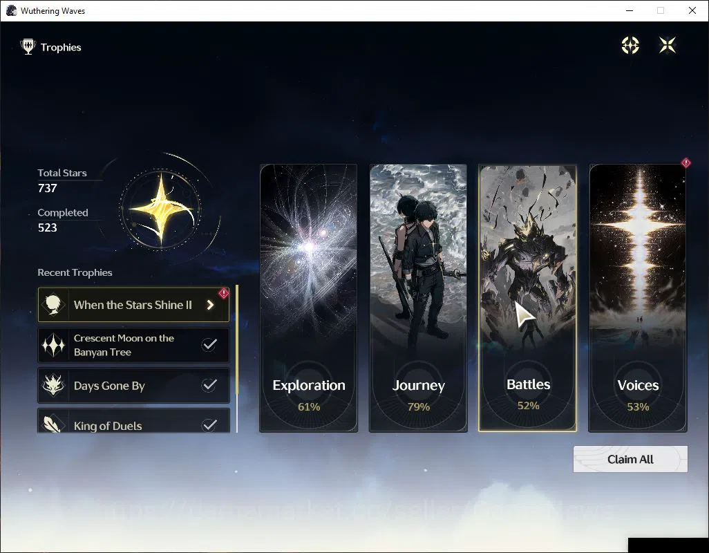 Wuthering Waves Accounts Mid-Game NA|UL 46|2 Limited| [Aemeath,Chisa]+Sign+2 Standard (Lingyang,Verina RC2) |DB Lv29|Male 9