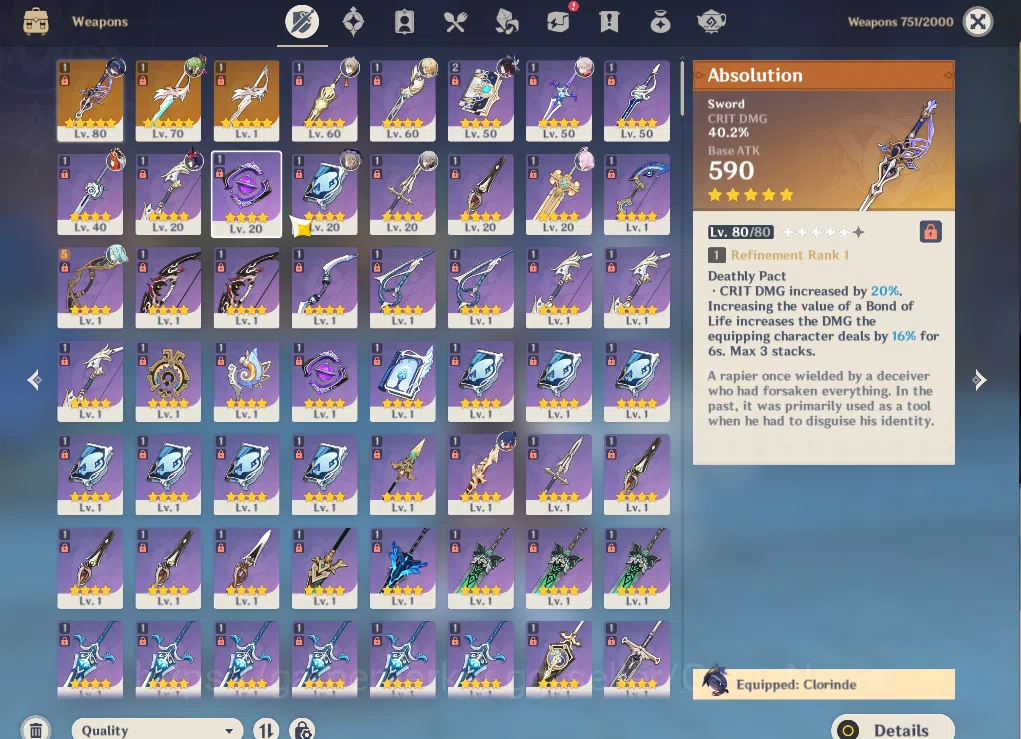 Genshin Impact Accounts ASIA|AR 53|6 Limited +3(*5Weapon)|Zibai,Columbina, image 5
