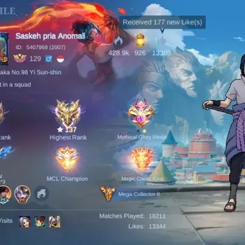 Mobile Legends: Bang Bang Accounts Collector Global|599S|MEGA|LEGEND Franco Gord Gusion,JJK Xavier,SASUKE NARUTO KAKASHi,HxH