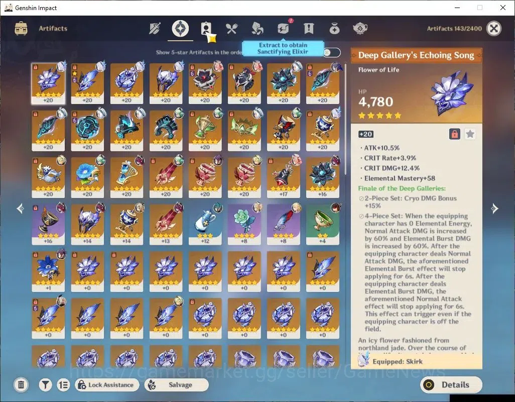 Genshin Impact Accounts ASIA|AR 55|5 Limited+1(*5Weapon)|Zibai,Skirk,Muala image 5