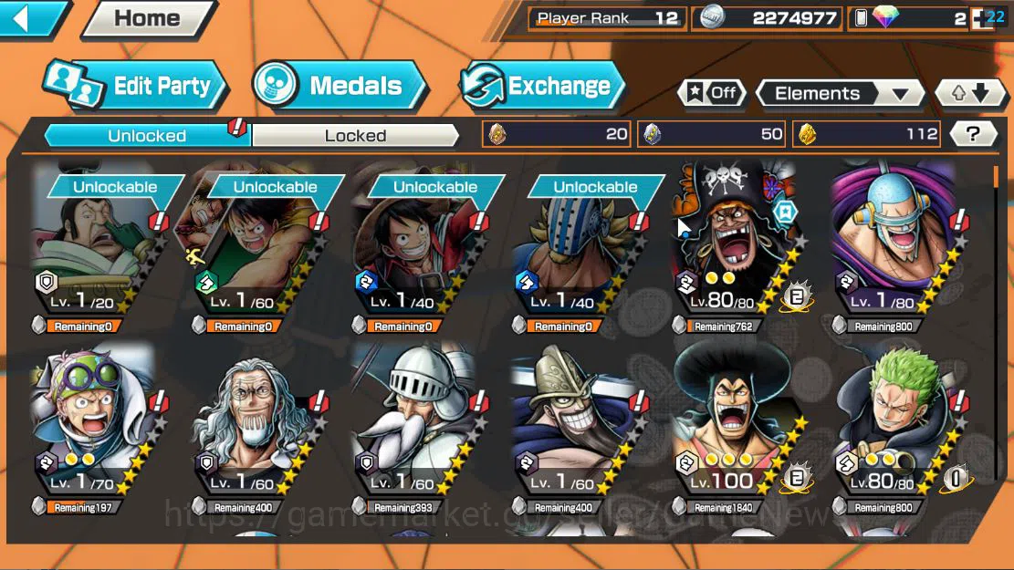 One Piece Bounty Rush Accounts Global|4 EX 1Max|TFE Marshal D.Teach,Bp Kuzan,GP E image 6