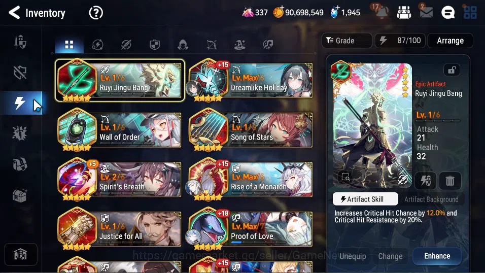 Epic Seven Accounts GLOBAL Unverif|New Era|8 ML(BArunka,LOTScales,BM H image 11