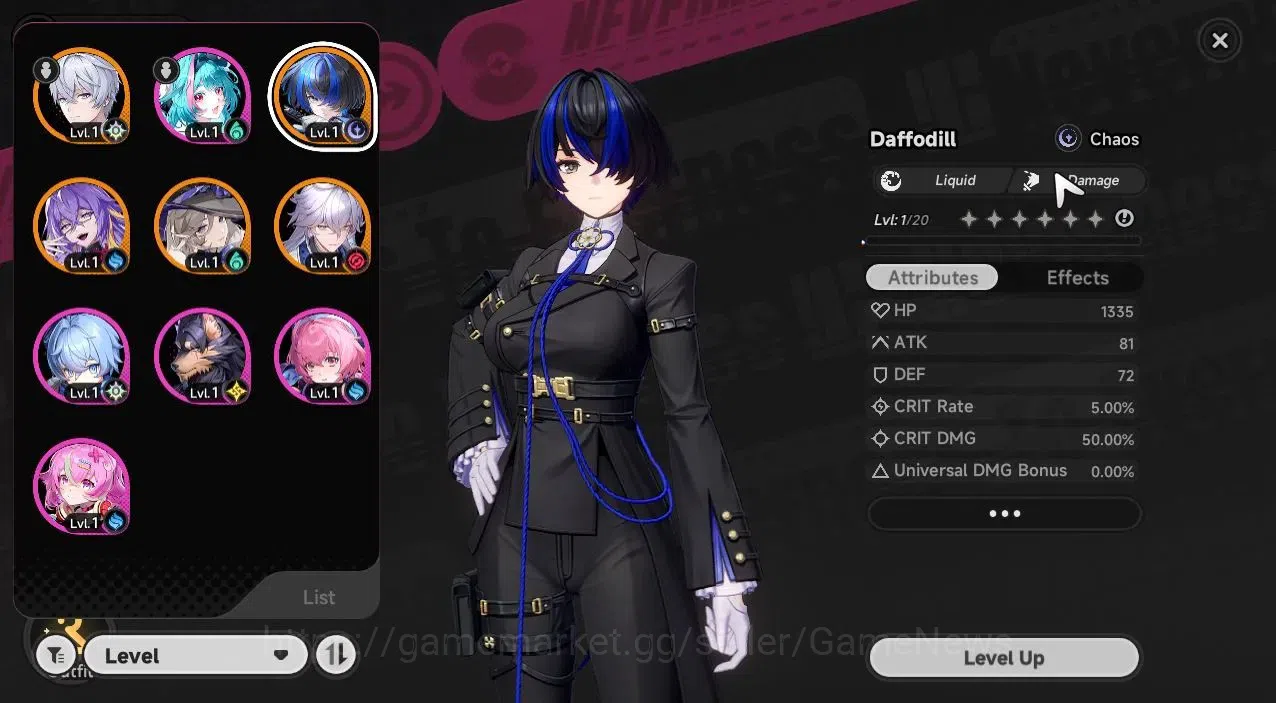 Neverness to Everness Accounts Global EU |HL 3| 4 SSR [Baicang,Daffodill,Fadia,Ji image 1