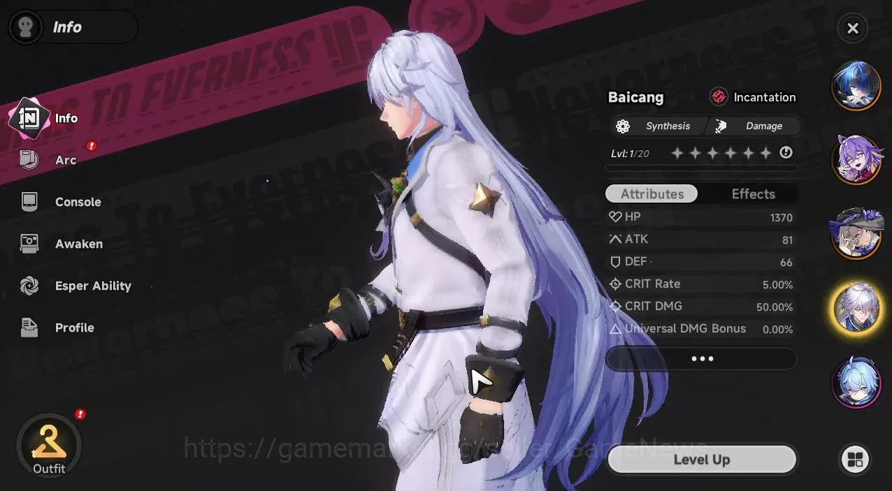 Neverness to Everness Accounts Global EU |HL 3| 4 SSR [Baicang,Daffodill,Fadia,Ji image 4