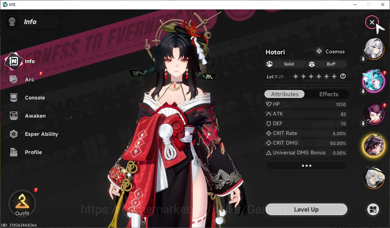 Neverness to Everness Accounts GLOBAL America|HL 3|4 S-Class (Hotori,Hathor,Fadia image 3