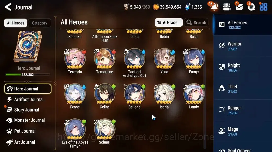 Epic Seven Accounts Starter GLOBAL Unverif|New Era|7 ML(Shepherd ot Dark Diene,S Taeyou,Etc)+Abyss Fumyr|Epic Road ON|PoH 10