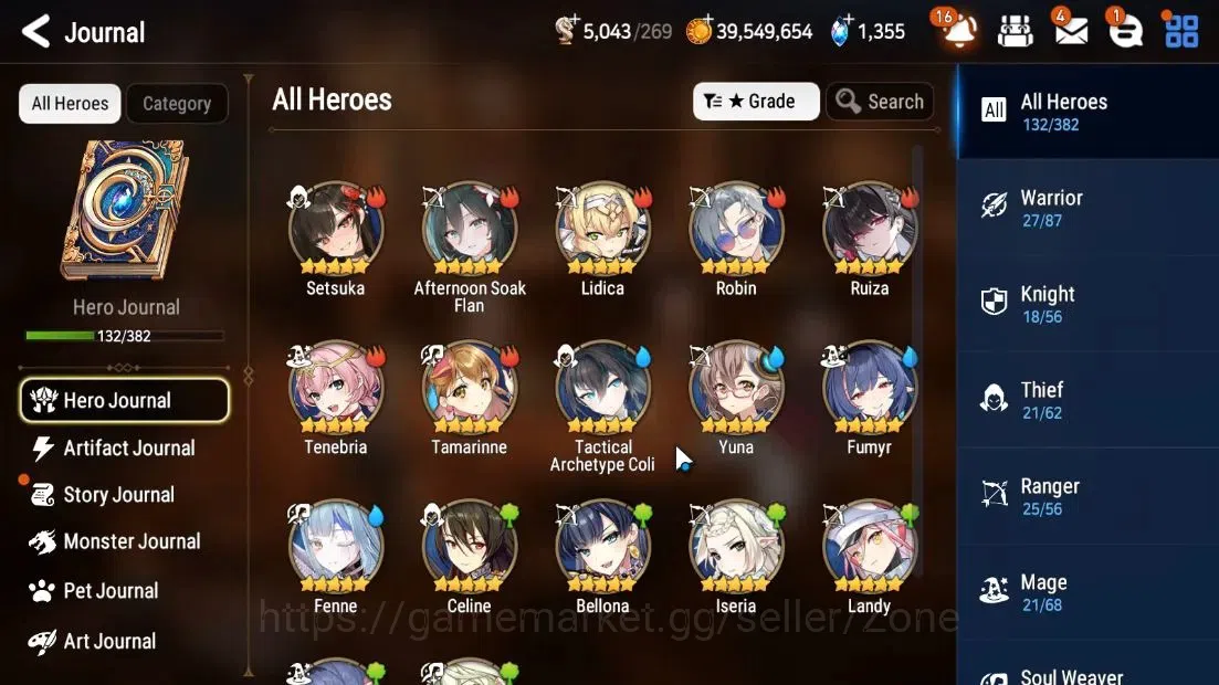 Epic Seven Accounts Starter GLOBAL Unverif|New Era|7 ML(Shepherd ot Dark Diene,S Taeyou,Etc)+Abyss Fumyr|Epic Road ON|PoH 9