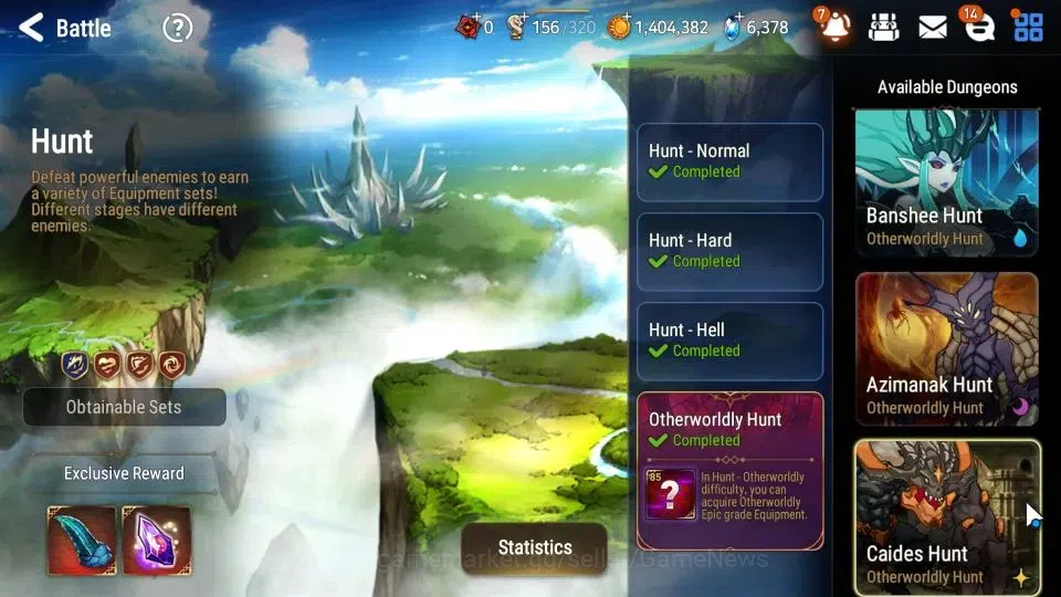 Epic Seven Accounts Mid-Tier GLOBAL|UnVerif|15 ML(BArunka,Salome,Straze),Rinak,PByblis|AUTO WAC Hunt|SPD 276 Salome|6K 16