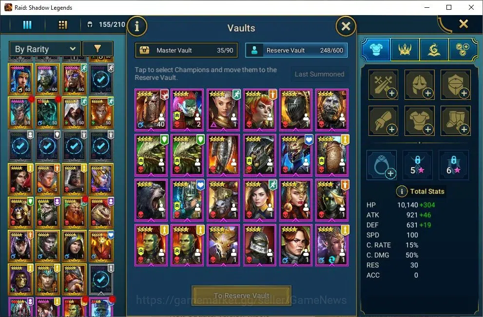 Raid: Shadow Legends Accounts Lv55 1,3M Power|3 Mythic(Komidus,Androc,Tholin)28  image 16