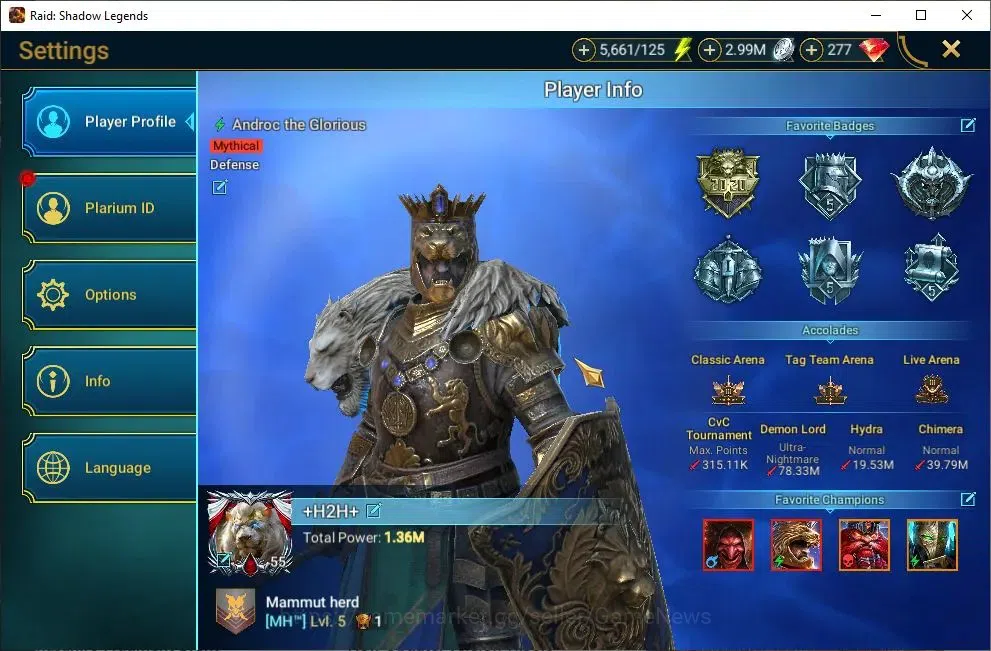 Raid: Shadow Legends Accounts Lv55 1,3M Power|3 Mythic(Komidus,Androc,Tholin)28  image 2