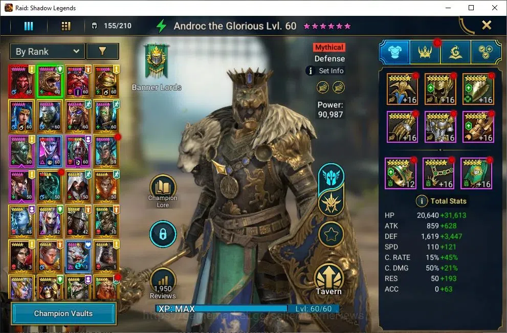 Raid: Shadow Legends Accounts Lv55 1,3M Power|3 Mythic(Komidus,Androc,Tholin)28  image 4