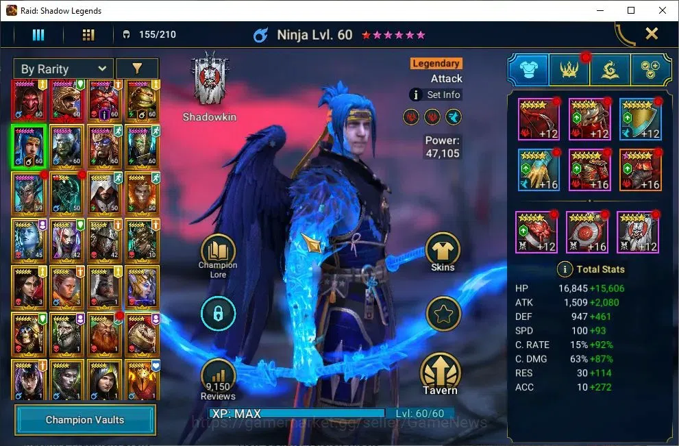 Raid: Shadow Legends Accounts Lv55 1,3M Power|3 Mythic(Komidus,Androc,Tholin)28  image 7