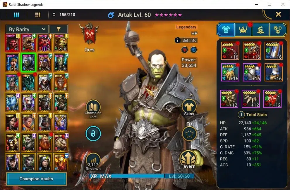 Raid: Shadow Legends Accounts Lv55 1,3M Power|3 Mythic(Komidus,Androc,Tholin)28  image 8