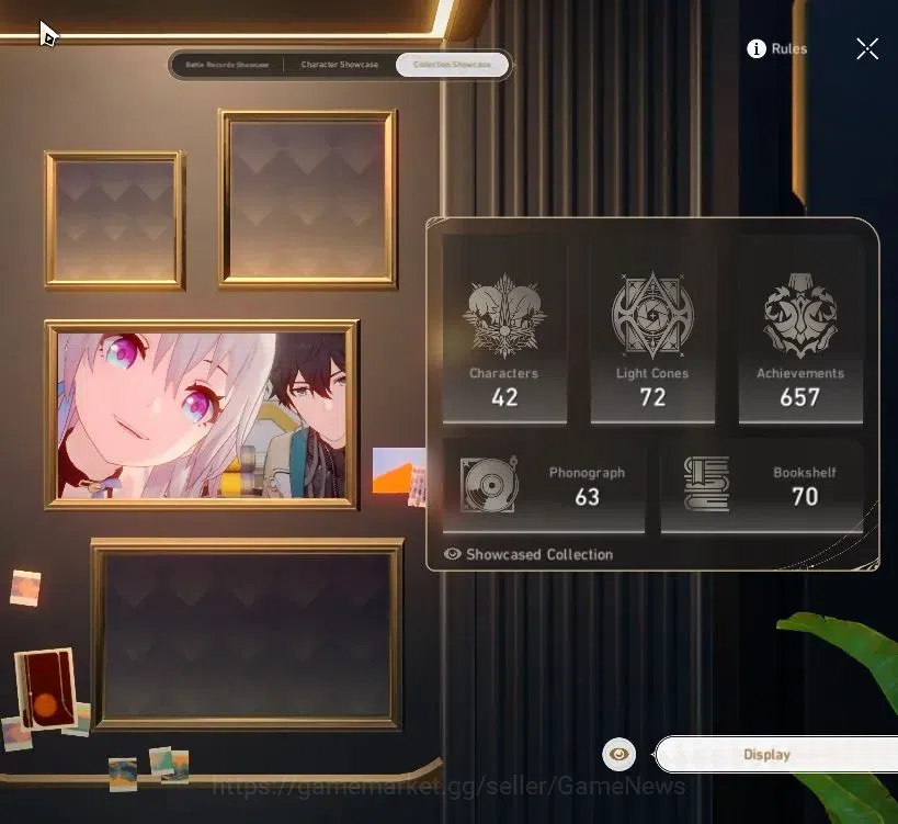 Honkai Star Rail Accounts Asia|TL 60|15 Limited|Castorice&Archer PremTeam|(C image 3