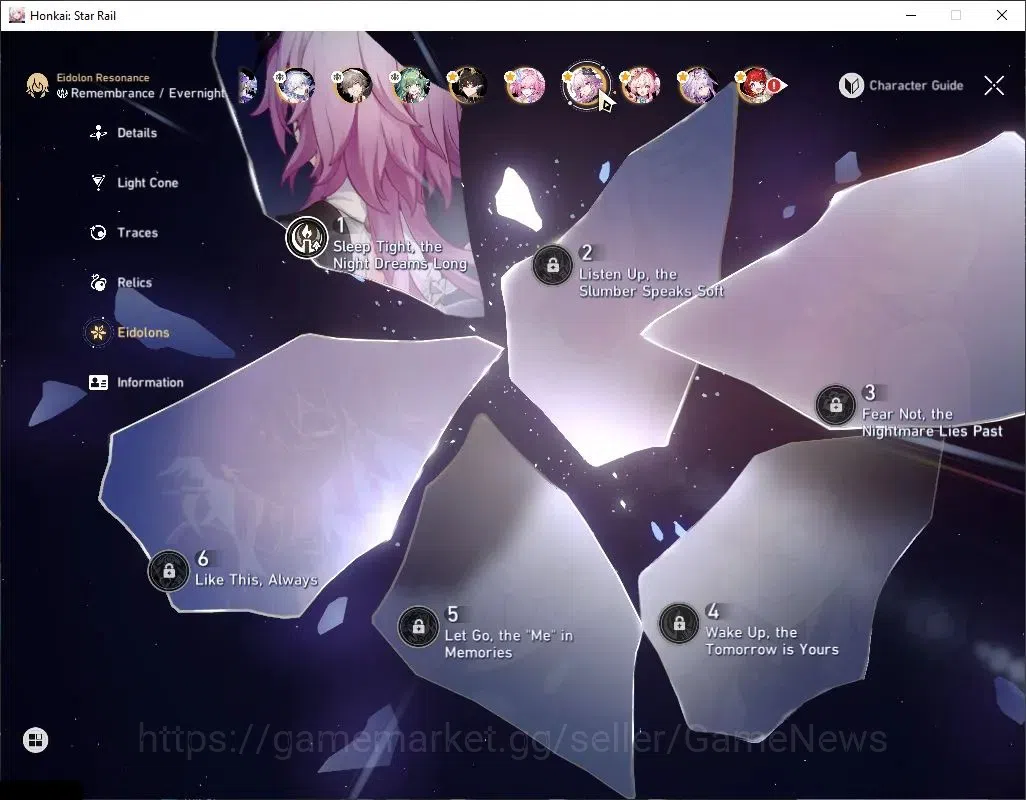 Honkai Star Rail Accounts Asia|TL 60|15 Limited|Castorice&Archer PremTeam|(C image 6