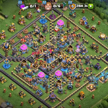 Clash of Clans Accounts High-End th 18 heroes-maxed-1fulll equipment epic-max-3heroes lvl 78-85-41-65-55-15gems-172