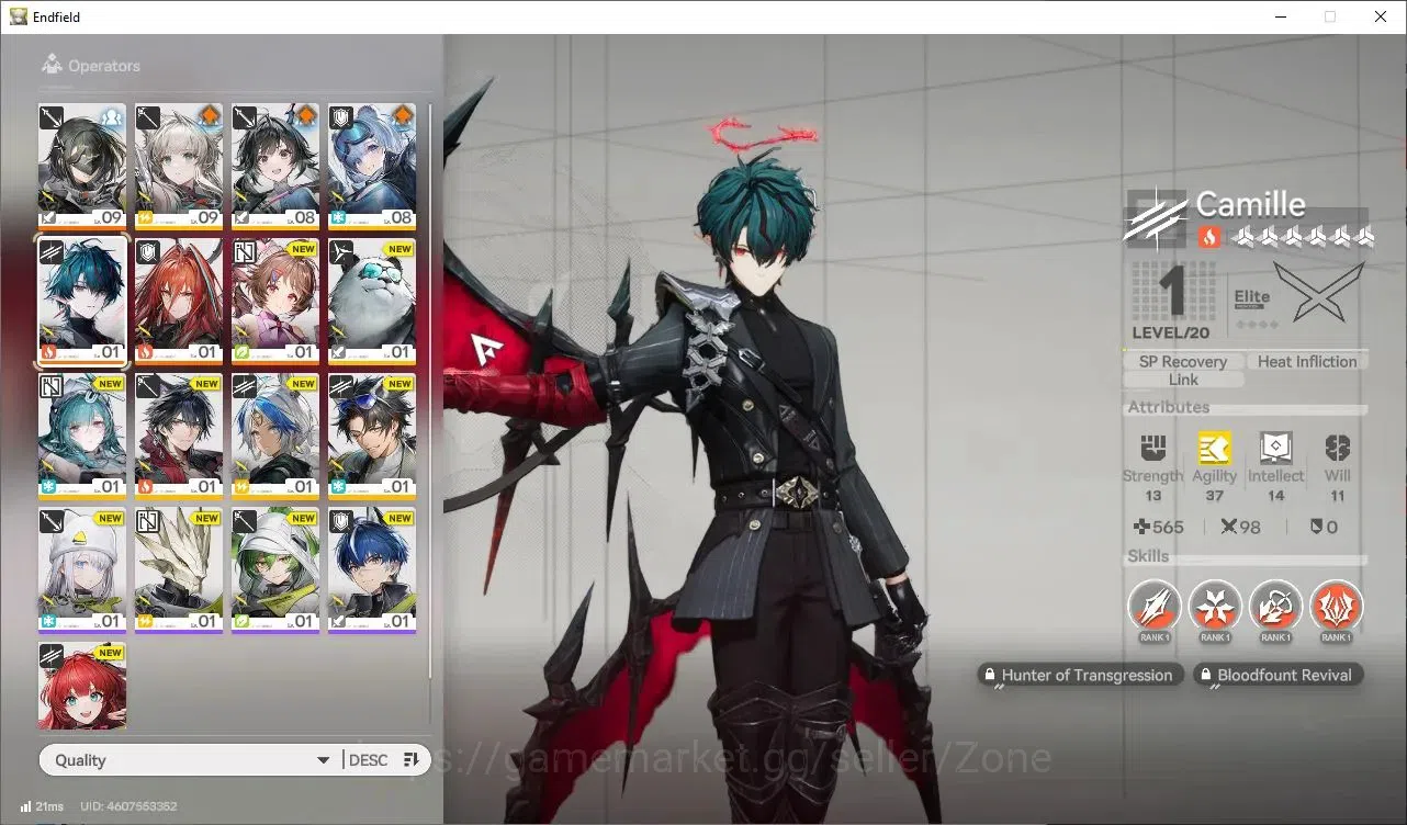 Arknights: Endfield Accounts ASIA|AL23|Fresh Starter|1Limit+1Sign|Camille+Sign||Beginner Event Progress|NH&BCT On|CheckSS 1