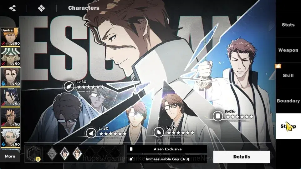 BLEACH: Soul Resonance Accounts NuverseSEA|LV 67|12 SSR [(Ichig,UrahB2,Aizen,Byaku image 12