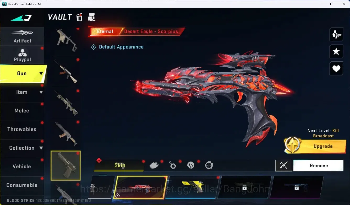 Blood Strike Accounts ASIA |1 Eternal: Desert Eagle-Scorpius |5 Collab G image 4