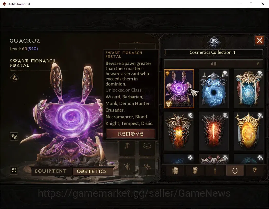 Diablo Immortal Accounts NA - High Heavens|CS ON|Lv60(540)|Crusader|36k CR| image 10