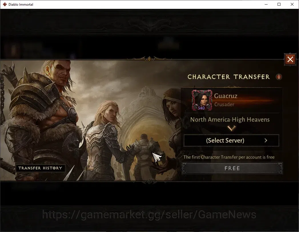 Diablo Immortal Accounts NA - High Heavens|CS ON|Lv60(540)|Crusader|36k CR| image 2