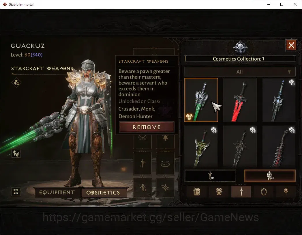Diablo Immortal Accounts NA - High Heavens|CS ON|Lv60(540)|Crusader|36k CR| image 8