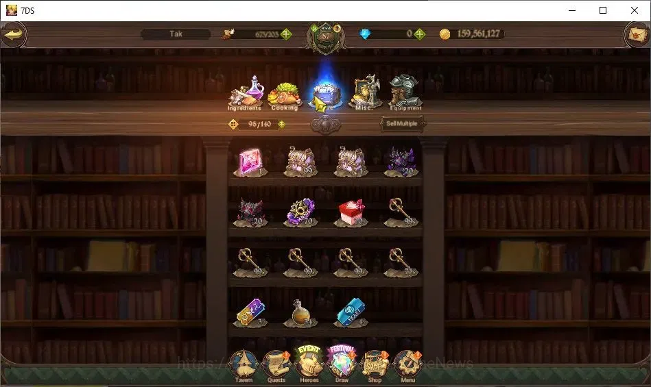 The Seven Deadly Sins: Grand Cross Accounts GLOBAL|4M CC|61 LS|5 LR+10 UR Collab ReZero|N Meli image 18