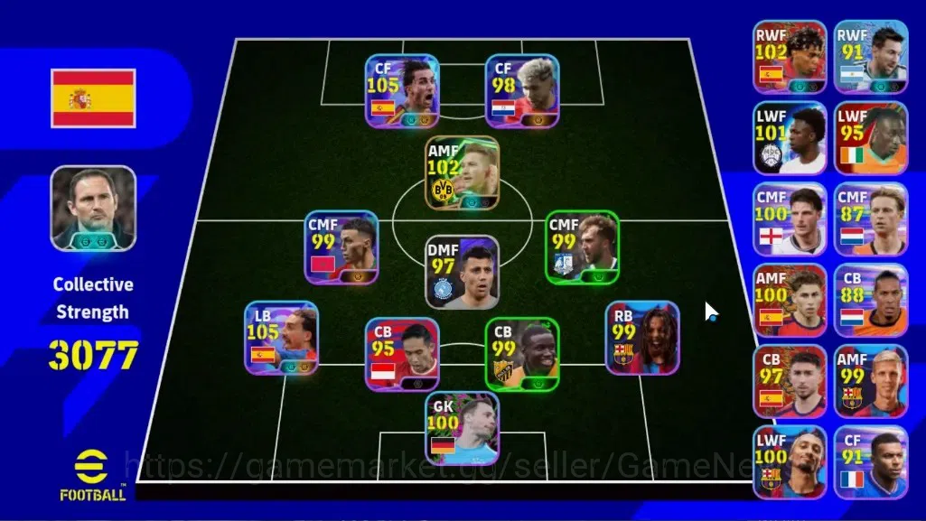 eFootball Accounts Legends & Iconic Players Android|6 Show Time Ferran Torres,Marc Cucurella,Lionel Messi| Epic Marco 1