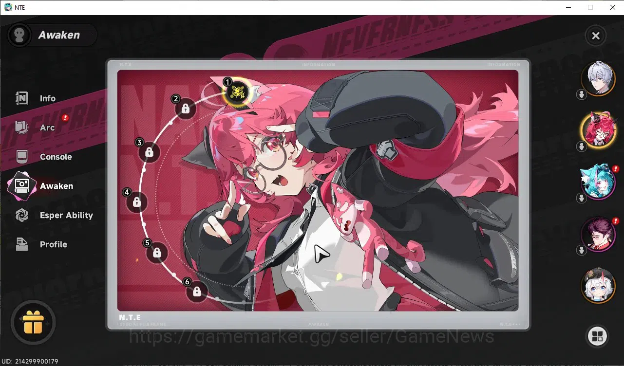 Neverness to Everness Accounts GLOBAL ASIA|HL 3|3 SSR 2 Limited Shinku,NanallyA1,Sakiri + 1 SSR Selector|Underboss 4