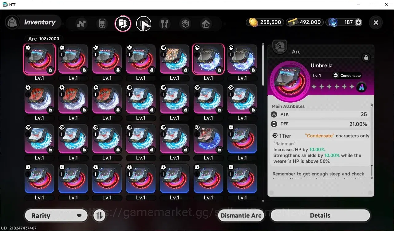 Neverness to Everness Accounts GLOBAL SEA|HL 7|4 SSR| Hotori, Jiuyuan, Daffodill, Sakiri |2 SSR Selector On|6 SR|Orchid 11