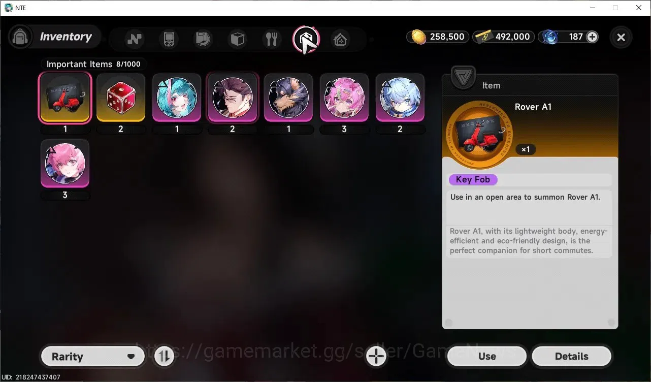 Neverness to Everness Accounts GLOBAL SEA|HL 7|4 SSR| Hotori, Jiuyuan, Daffodill, Sakiri |2 SSR Selector On|6 SR|Orchid 12