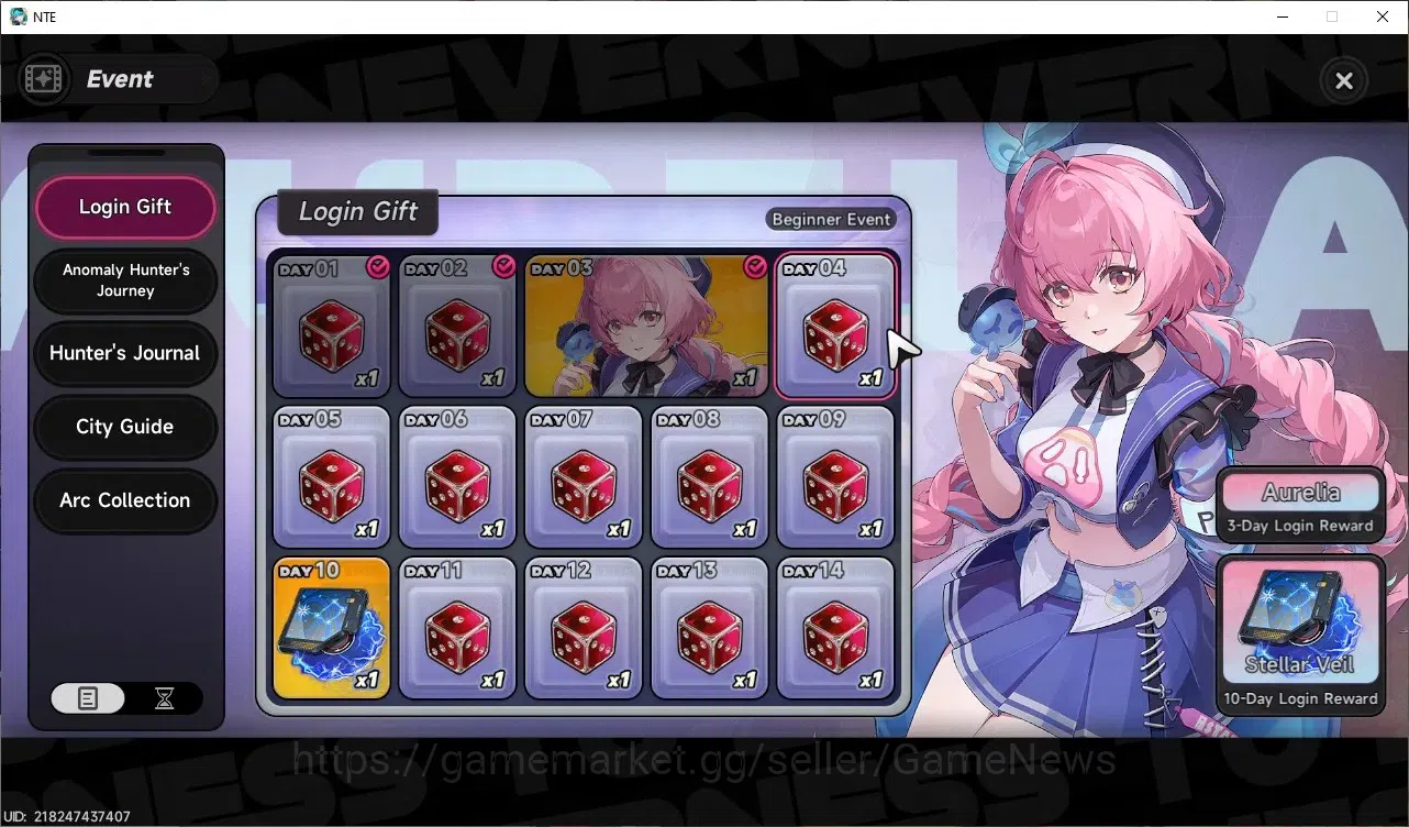 Neverness to Everness Accounts GLOBAL SEA|HL 7|4 SSR| Hotori, Jiuyuan, Daffodill, Sakiri |2 SSR Selector On|6 SR|Orchid 7